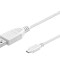 Cablu USB 2.0 A la Micro B, 5m, alb