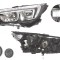 Far Opel Crossland X, 03.2017-, fata, Stanga, cu LED daytime running light; H7+H7; electric; cu motor; cu becuri;