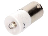Lampă LED albă 130VAC BA9S