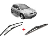 Cumpara ieftin Set 3 stergatoare RENAULT MEGANE II Hatchback Van (KM0/2_) 2003-2009, parbriz si luneta, Valeo Silencio