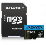 Card de memorie ADATA Premier, MicroSDXC, 256GB, UHS-I, Class 10 + Adaptor microSD, A-data