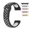Curea silicon, compatibila Apple Watch 10, 42mm, Negru/Alb