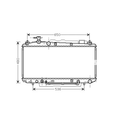 Radiator racire Toyota Rav-4 (Xa20) 05.2000-10.2005 Motor 1, 8 92kw Benzina, tip climatizare Cu/fara AC, cutie automata, dimensiune 738x375x16mm, Cu foto