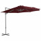 Umbrela in consola cu stalp din otel, rosu bordo, 300 cm