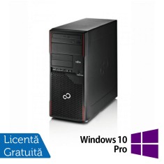 PC Refurbished Fujitsu Esprimo P710 Tower, Intel Core i5-3330 3.00GHz, 8GB DDR3, 256GB SSD, DVD-ROM + Windows 10 Pro NewTechnology Media foto