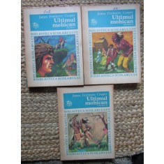 JAMES FENIMORE COOPER - ULTIMUL MOHICAN 3 VOL