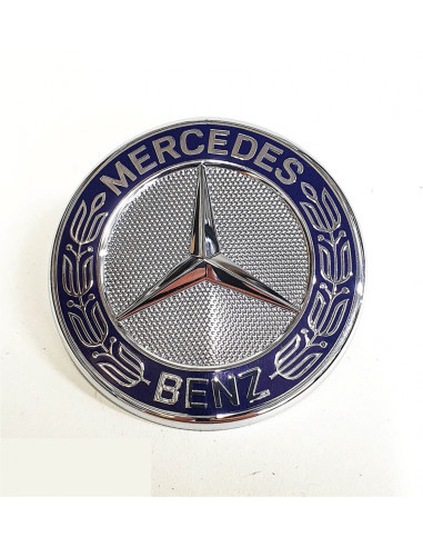 Emblema capota fata Mercedes Benz 57mm, Albastru
