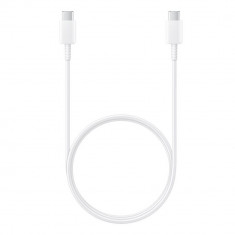 Cablu de Date USB-C la Type-C Fast Charging 3A, 1m - Samsung (EP-DA705BWEGWW) - White (Blister Packing)