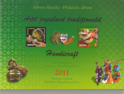 *Rom&amp;acirc;nia, LP 1922c/2011, Emisiune comuna Romania - Hong Kong, album filatelic foto