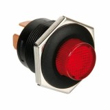 Intrerupator cu revenire 12V/24V 5A lumina LED - Rosu Garage AutoRide