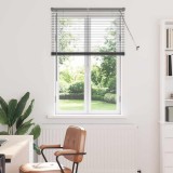Jaluzea pentru Fereastră Gri &icirc;nchis 80 x 130 cm Aluminiu