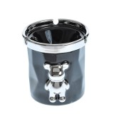 Scrumiera neagra 10 cm