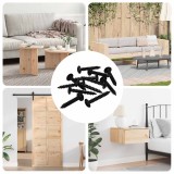 vidaXL Cuie Auto-filetante 12 pcs Negru 4 x 25 mm Oțel 864509