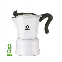 Espressor Forever Moka Coco Alb 6 cesti
