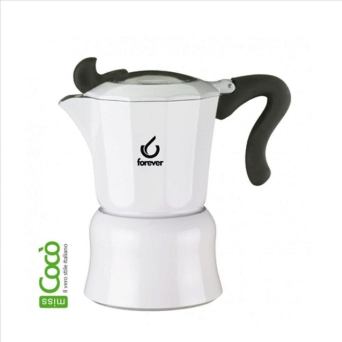 Espressor Forever Moka Coco Alb 6 cesti