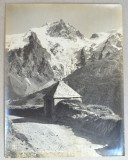 Gustave Oddoux &quot;Oisans, la Meije, Vue de l&#039;Oratoir du Chazelet&quot;, Muntii Alpi fotografie originala cca 1900