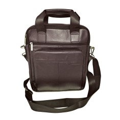 Geanta barbateasca din piele naturala maro 32 x 26 cm business - Eleganta si functionalitate Magrot 13930