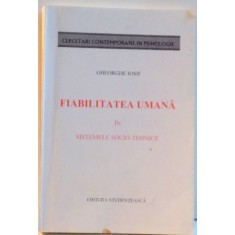 FIABILITATEA UMANA IN SISTEMELE SOCIO TEHNICE , 1996