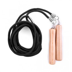 Coarda de sarit Spokey Quick Jump III cu manere lemn, lungime 280 cm foto
