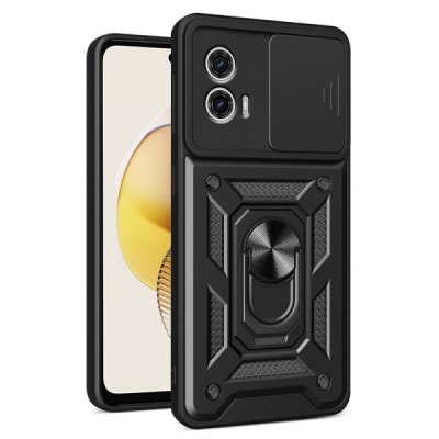 Husa pentru Motorola Moto G73, Techsuit, CamShield, Neagra foto