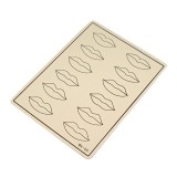 Piele sintetica antrenament, PMU, Buze, textura realista din silicon, pentru cursuri si exersare micropigmentare