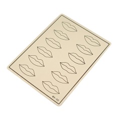 Piele sintetica antrenament, PMU, Buze, textura realista din silicon, pentru cursuri si exersare micropigmentare