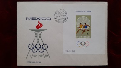 1968-Lp681-Olimpiada Mexic-col.ned.-FDC foto