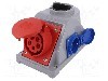 Conector alimentare AC, IEC 60309, IP44, 16A, 400V AC, 5 pini, PCE - 96061541W