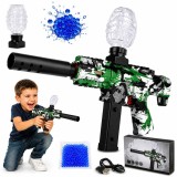 Cumpara ieftin Pusca Jucarie ARP9 Automata cu Bile de Gel, 40 cm, Model Army Verde, Set cu Acumulator Reincarcabil si Cablu USB, Include Munitie Bile Gel, Rezervor M