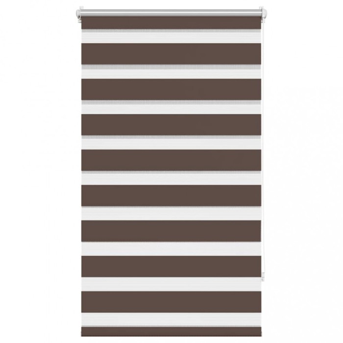 Jaluzea tip zebra, 70 x 120 cm, cafeniu