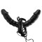 Strap-On Cu Vibratii Double Delight, Negru