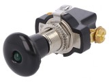 Comutator Push-Pull 10A 14VDC LED Negru