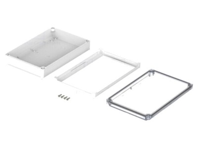 Carcasă desktop BOPLA BoVersa policarbonat IP68 185x275x73mm alb transparent foto