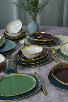Keramika Set de vesela - Shizen Mix Tetra - 24 bucăți - 6 persoane - Stoneware foto