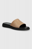 Vagabond Shoemakers slapi de piele CONNIE femei, culoarea bej, cu platforma, 5757-201-09