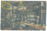 2114 - SINAIA, Prahova, Queen ELISABETH&#039;S Salon, Peles Castle, Romania - old postcard - used - 1917