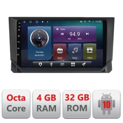 Navigatie Seat Arona Android radio gps internet Octa core 4+32 kit-arona+EDT-E409 CarStore Technology foto
