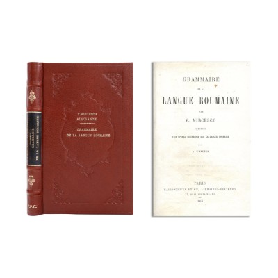 V. Alecsandri, Grammaire de la langue roumaine, 1863 foto