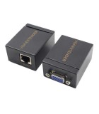Set adaptor prelungire VGA prin RJ45 CAT5/6/7 maxim 60m 1080P 2buc/set, Oem