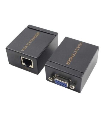 Set adaptor prelungire VGA prin RJ45 CAT5/6/7 maxim 60m 1080P 2buc/set foto