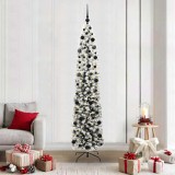 VidaXL Brad de Crăciun artificial Verde 210 cm PVC și oțel și plastic 3395032