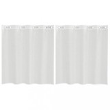 Cumpara ieftin Perdele Voile cu Oeje 2 buc Alb