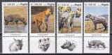 Angola 2019 - Hiene, Serie cu Tapsuri, MNH