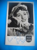 HOPCT 1590 SUZI MILLER -GERMANIA -ACTORI/ARTISTI-AUTOGRAF-CIRCULATA, Necirculata, Fotografie
