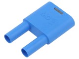 Conector ST&Auml;UBLI 4mm banană x2 priză + x2 mufă cod 66.4010-23