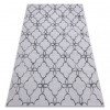 Covor MEFE modern 8504 Spalier, Flori structural două niveluri de lână gri inchis, 200x290 cm, Dreptunghi, Lana