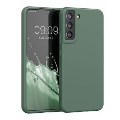 Husa compatibila cu samsung galaxy s23 plus, matte efect, camera ultra safe, htpmag, verde