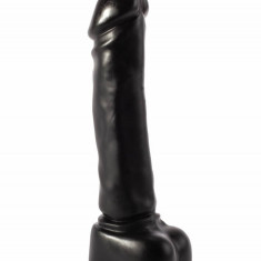 Dildo Realistic Cu Ventuza Moses, Negru, 30.5 cm