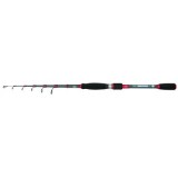 Lanseta carbon telescopica spinning Baracuda Winner 2.7 m A: 5-25 g, 7 tronsoane, pentru salau, biban, clean, pastrav