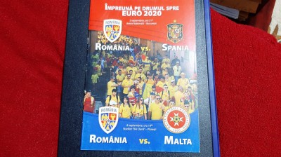 program Romania - Spania si Romania - malta foto